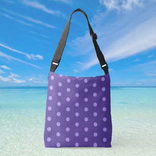 Ajustable Sac carrossable à motif pourpre à point Polka