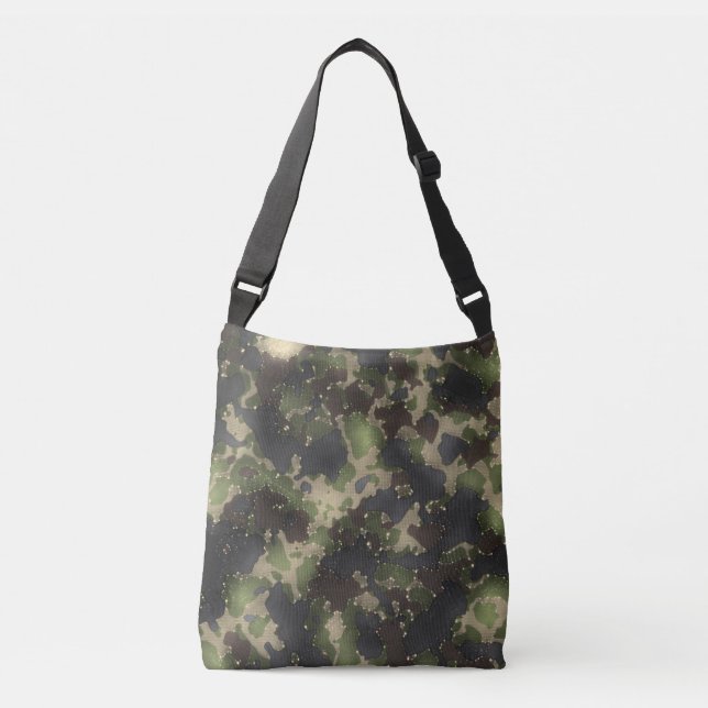 Ajustable Sac carrossable bleu foncé en camo étoile (Devant)