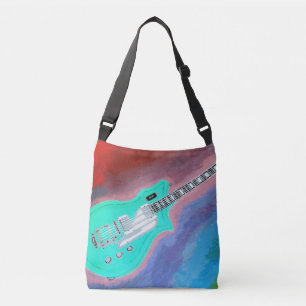 Ajustable Sac carrossable de guitare verte