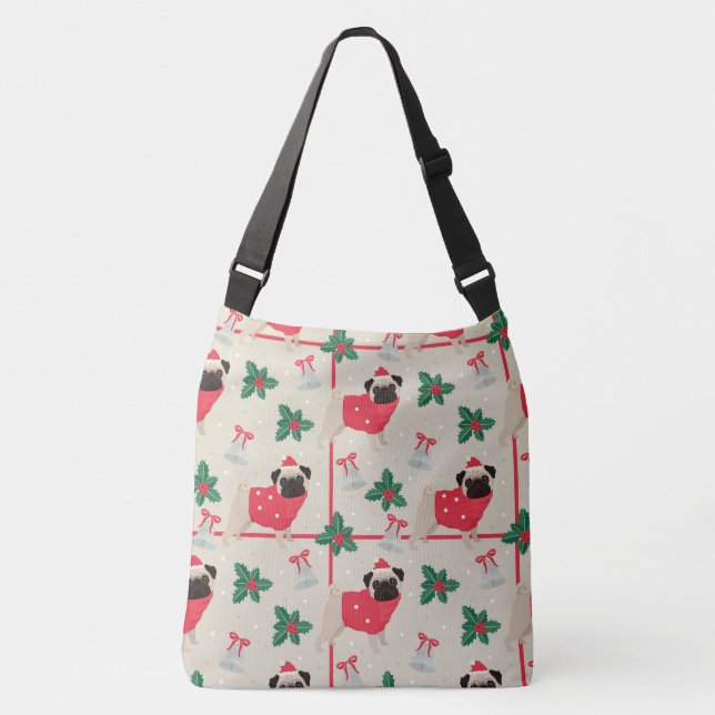 Ajustable Sac croisé de Noël Puggy (Devant)