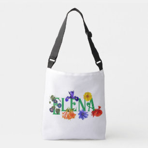 Ajustable Sac croisé "Fleurs sauvages" personnalisé