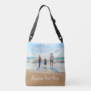 Ajustable Sac croisé photo et texte personnalisé Voyage