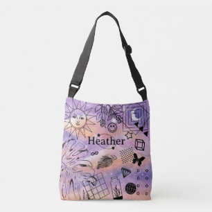 Ajustable Sac de carrosserie personnalisée Sun Moon Purple S