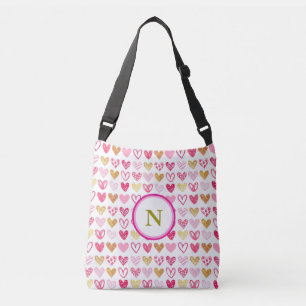Ajustable Sac de carrosserie tendance Monogram Heart Cross