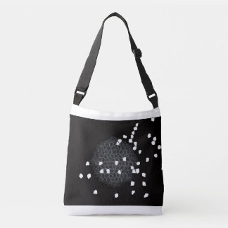 Ajustable Sac de courses en mosaïque noir et blanc
