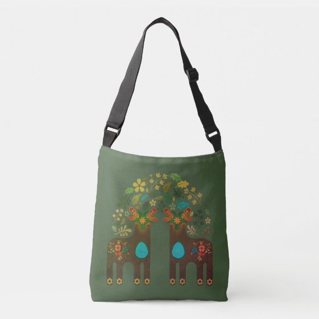 Ajustable Sac de Crossbody de collection de parc de cerfs (Devant)