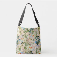 Sac en textile floral magnifique fleurs bleues et 
