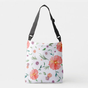 Ajustable Sac floral d'aquarelle mignonne pour usage quotidi