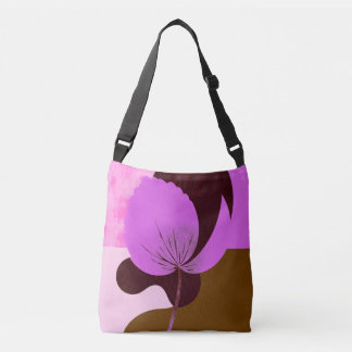 Ajustable Sac fourre-tout à fleurs violettes minimalistes –