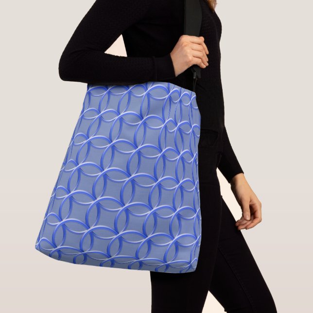 Ajustable Sac fourre-tout (ao) - Anneaux bleus entrelacés (De près)