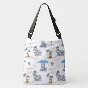 Ajustable Sac fourre-tout bébé tout-en-un « Hippopotames-sin