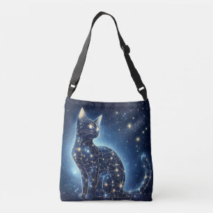 Ajustable Sac fourre-tout Céleste - Feline mystique étoile