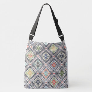 Ajustable Sac fourre-tout « Cross-Stitch Print » à motifs in