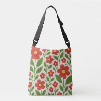 Ajustable Sac fourre-tout de jardin en fleurs de Crimson