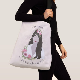 Ajustable Sac fourre-tout de message positif Latina, espagno