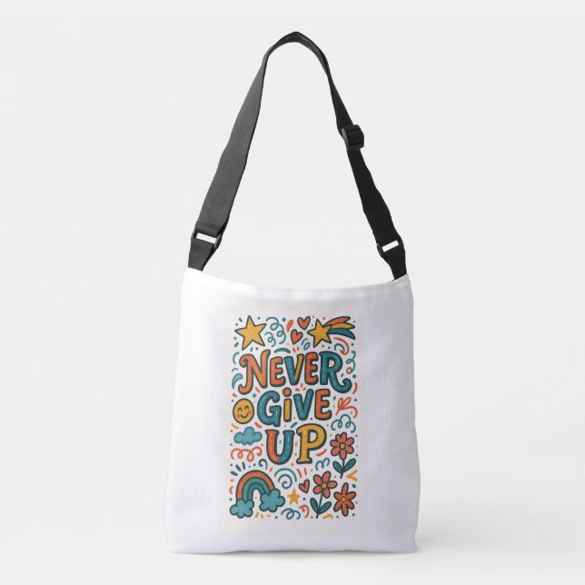 Ajustable Sac fourre-tout de motivation coloré (Devant)