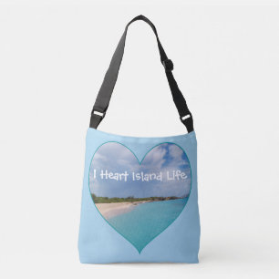 Ajustable Sac fourre-tout de vie I Heart Island
