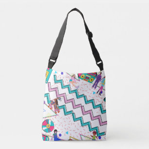 Ajustable Sac fourre-tout des années 90 / Patins / Boombox /