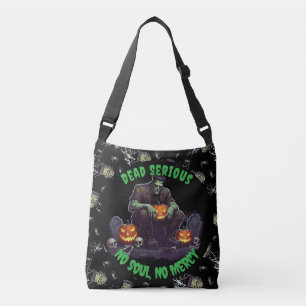 Ajustable 🖤 Sac fourre-tout d'Halloween Black Frankenstein