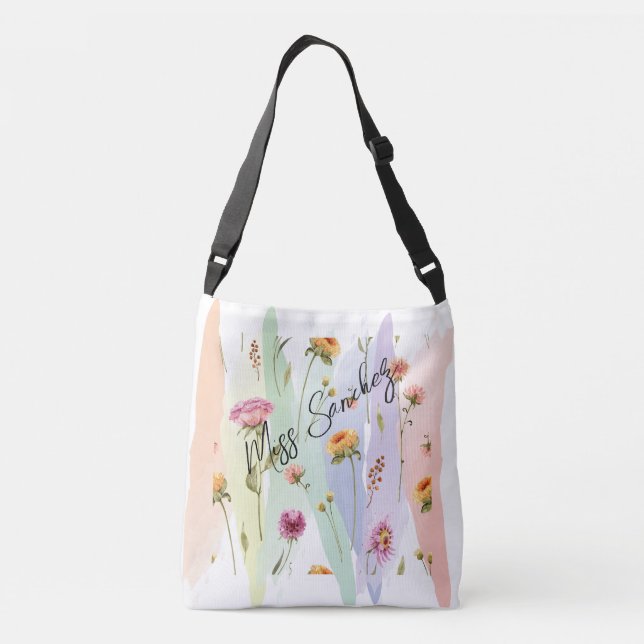 Ajustable Sac fourre-tout floral (Dos)