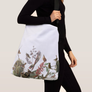 Ajustable Sac fourre-tout floral à nids de faune d'oiseaux