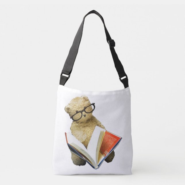 Ajustable Sac fourre-tout Hipster Bear (Devant)