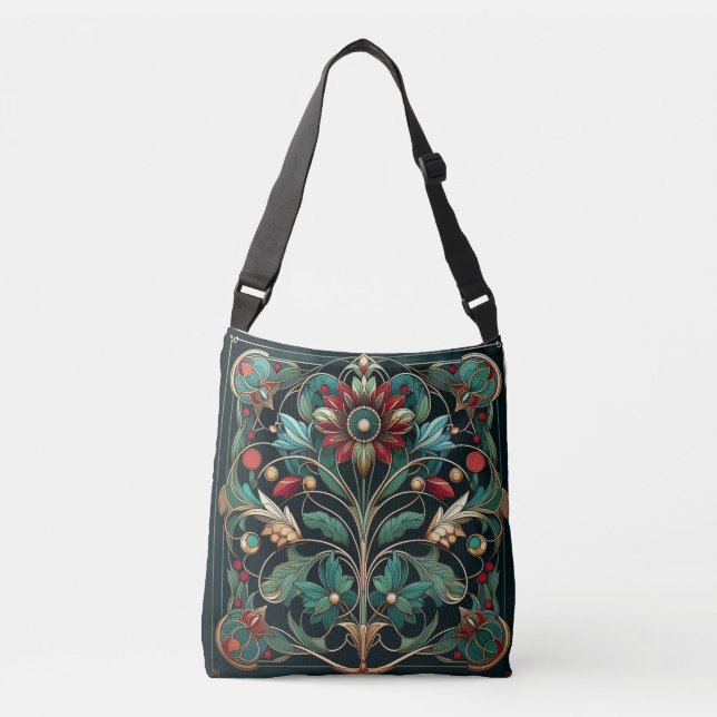 Ajustable Sac fourre-tout inspiré par William Morris (Devant)