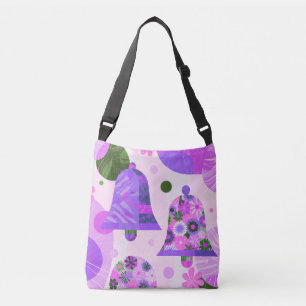Ajustable Sac fourre-tout moderne floral violet doux