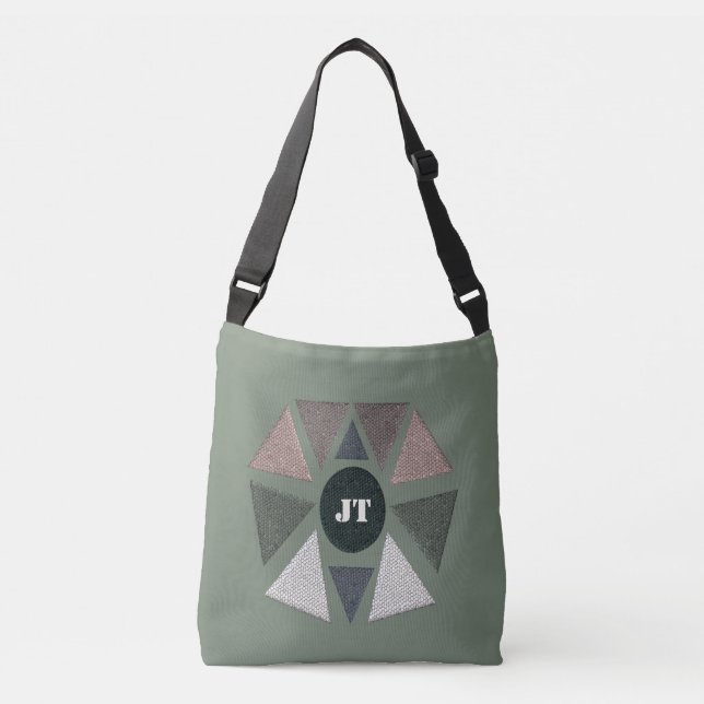 Ajustable Sac fourre-tout Monogramme de style Sud-Ouest (Devant)