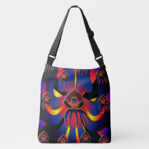 Sac fourre-tout noir à orchidée de Belize