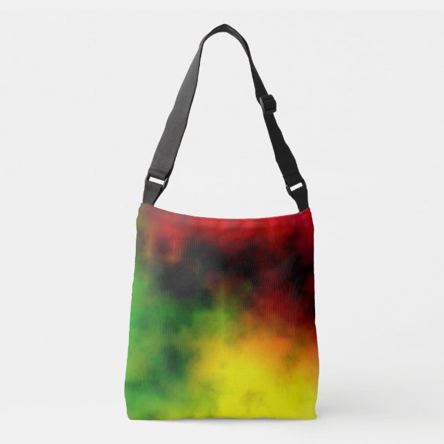 Ajustable Sac fourre-tout Rasta Tie Dye (Devant)