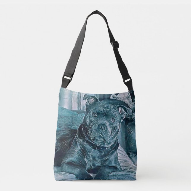 Ajustable Sac fourre-tout Staffie (Devant)