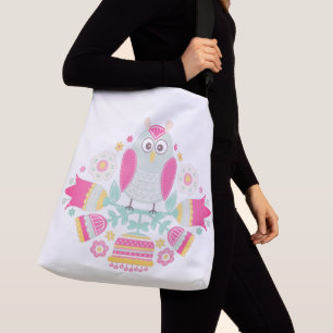 Ajustable Sac fourre-tout tout imprimé avec bandoulière. gra