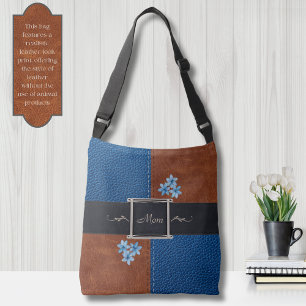 Ajustable Sac messenger stylé de relevé de patchwork