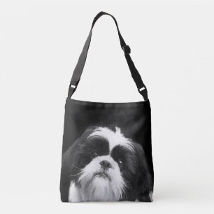 Ajustable Sac noir et blanc de Shih Tzu