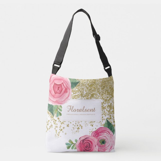 Ajustable Sac personnalisable élégant de roses de Boho (Devant)