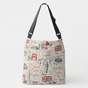 Ajustable Sac vintage London Cross-Body