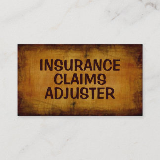 Ajusteur de sinistres d'assurance Carte de visite