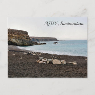 Ajuy Fuerteventura beach - postcard