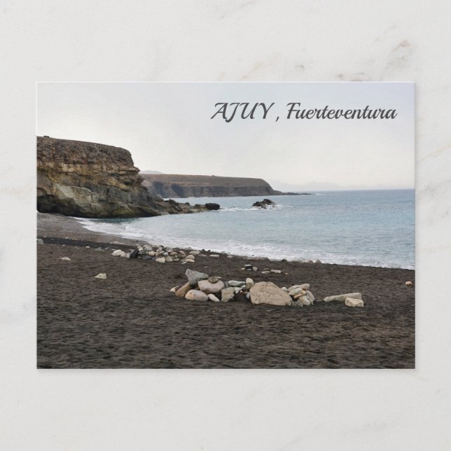 Ajuy Fuerteventura beach - postcard (Front)