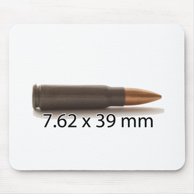 AK47 7.62 x 39mm Ammo Round Mouse Pad (Front)