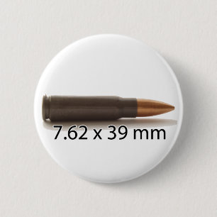 AK47 Ammo 7.62x39mm Round Button