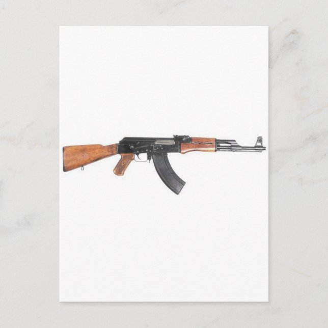 AK47 Assault rifle Postcard (Front)