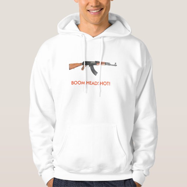 ak47, BOOM HEADSHOT! Hoodie (Front)