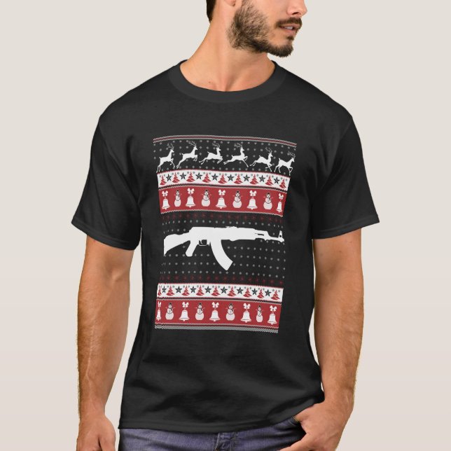 Ak47 Ugly Sweater Xmas For Christmas (Front)