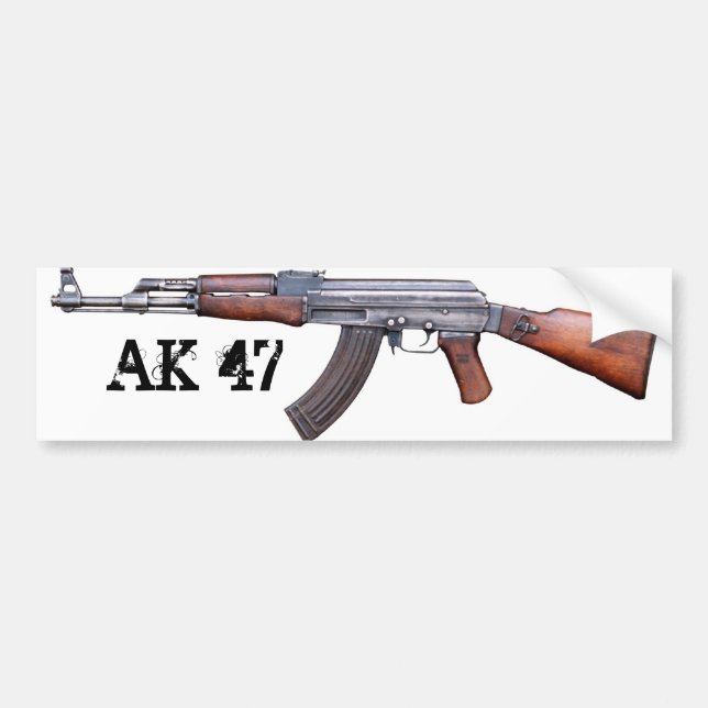 AK-47 BUMPER STICKER (Front)
