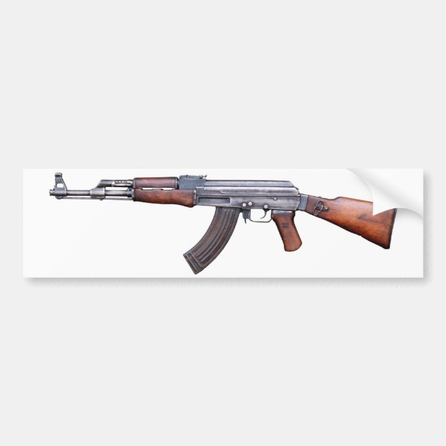 AK-47 BUMPER STICKER (Front)