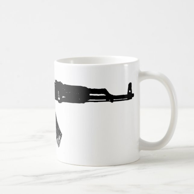 AK-47 Silhouette Coffee Mug (Right)