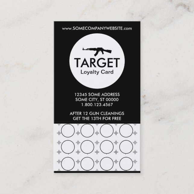 ak-47 target stamp card (Front)