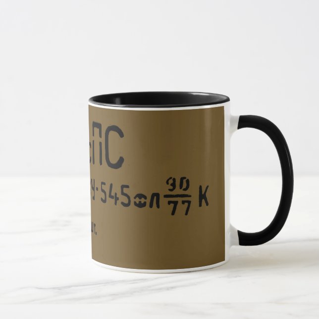 AK-74 Russian Surplus Ammo Can Print Mug (Right)